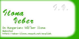 ilona veber business card